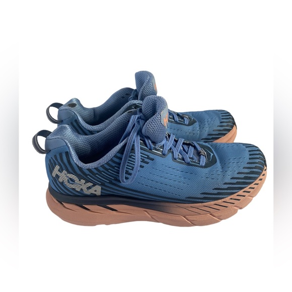 HOKA ONEONE CLIFTON 5 Allure/Mood Indigo 9.5 - Picture 4 of 11